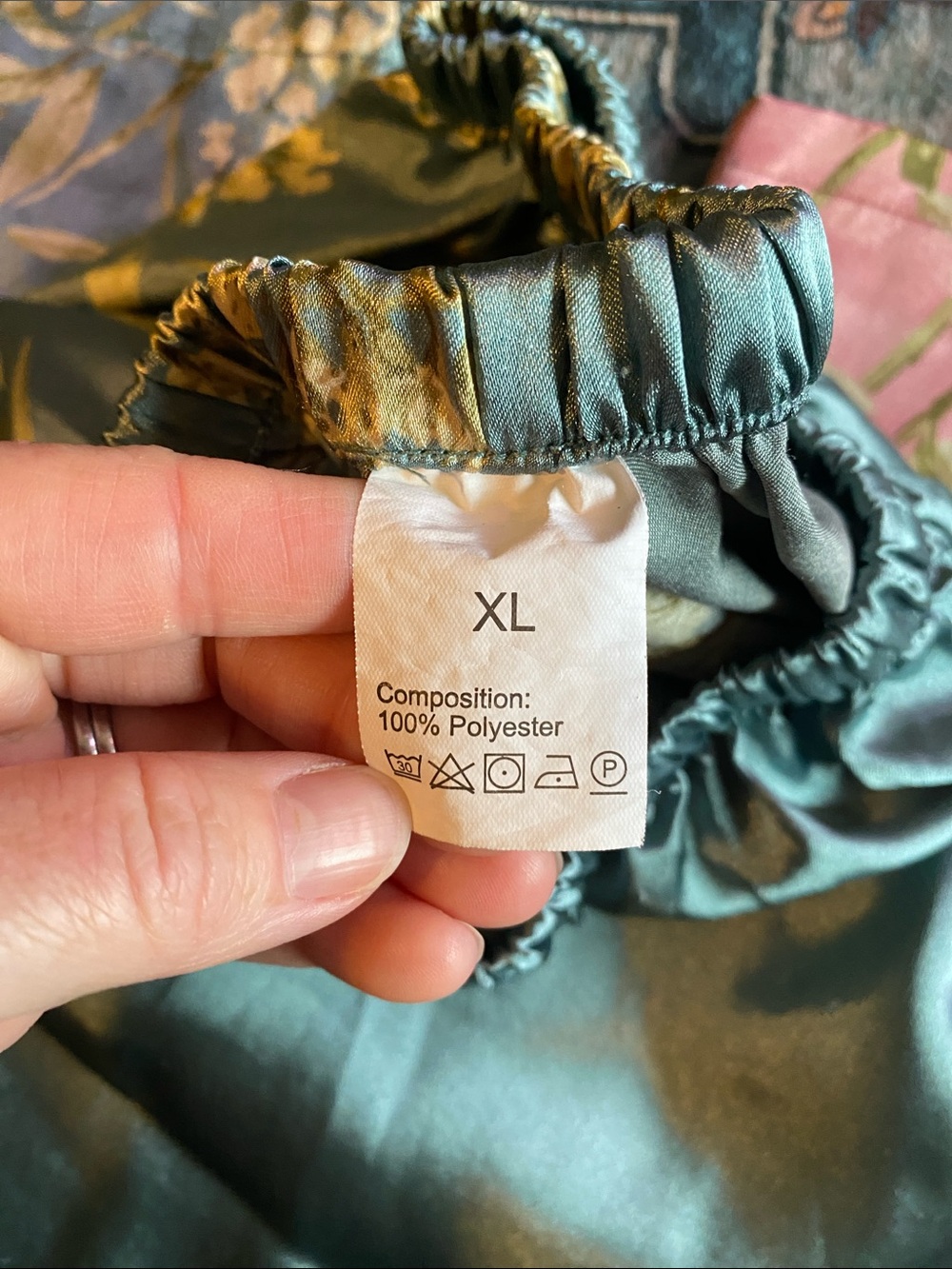 Floral Satin Sleep Pants Trio - Picture 3 of 13